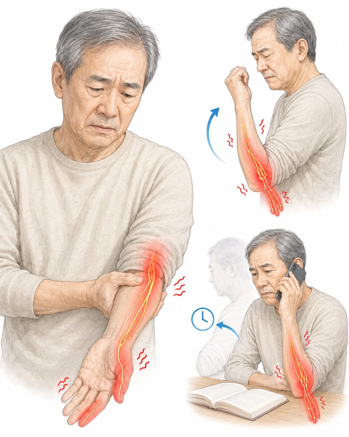 前腕や小指側の症状